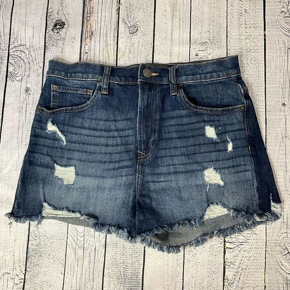 EXPRESS Shortie High Rise Jean Shorts - Picture 1 of 5